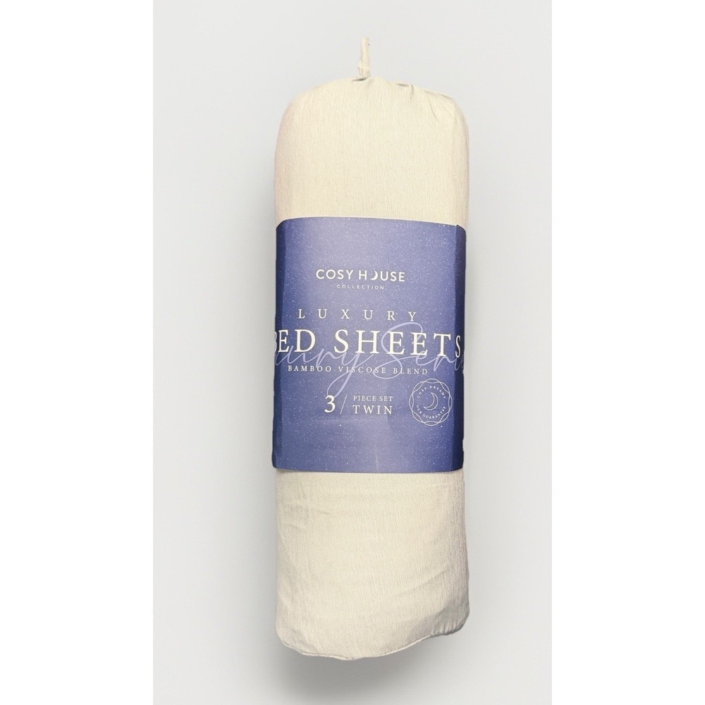 RARE Cosy House Collection Luxury 3-Piece Set - Twin - SILVER NWT